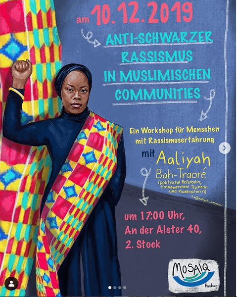 Anti-Schwarzer Rassismus in muslimischen Communities Flyer
