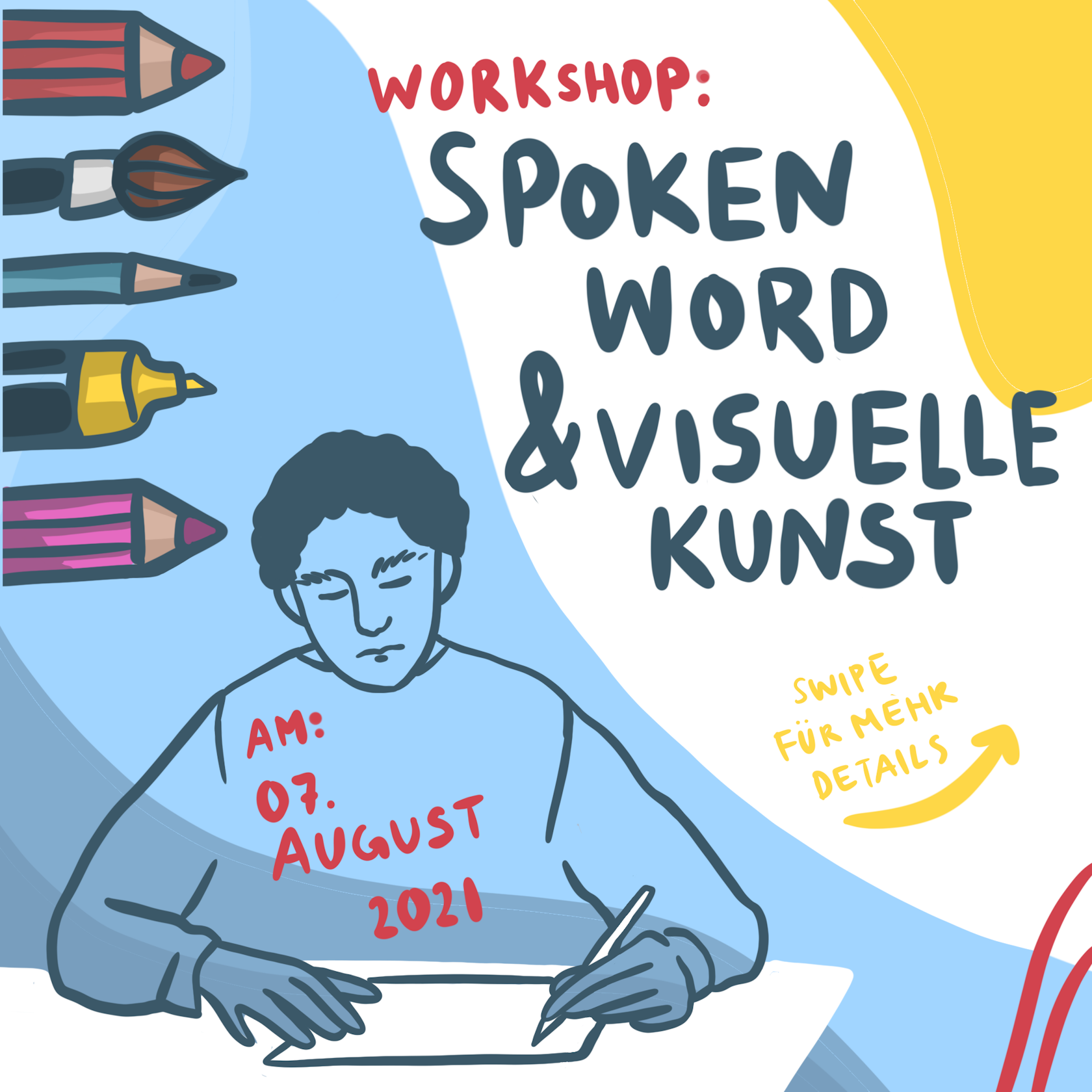 Spoken Word & Visuelle Kunst Flyer
