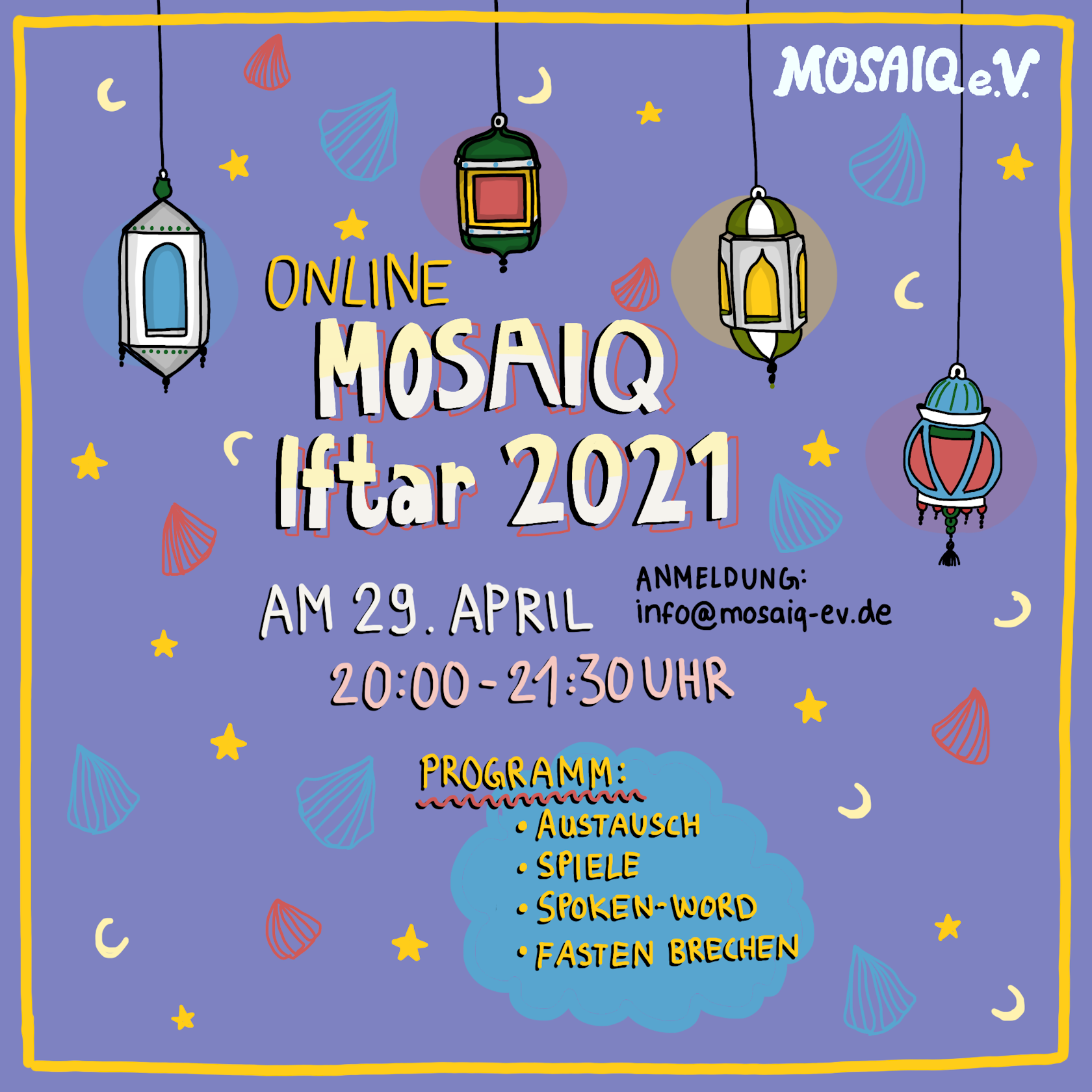 MOSAIQ Iftar - Flyer
