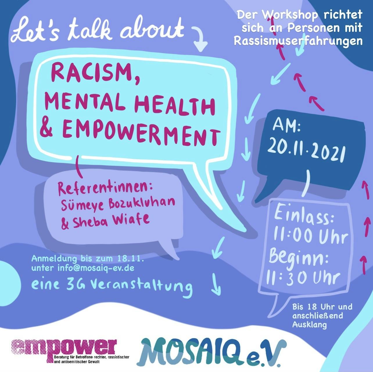 Racism, Mental Health & Empowerment Flyer
